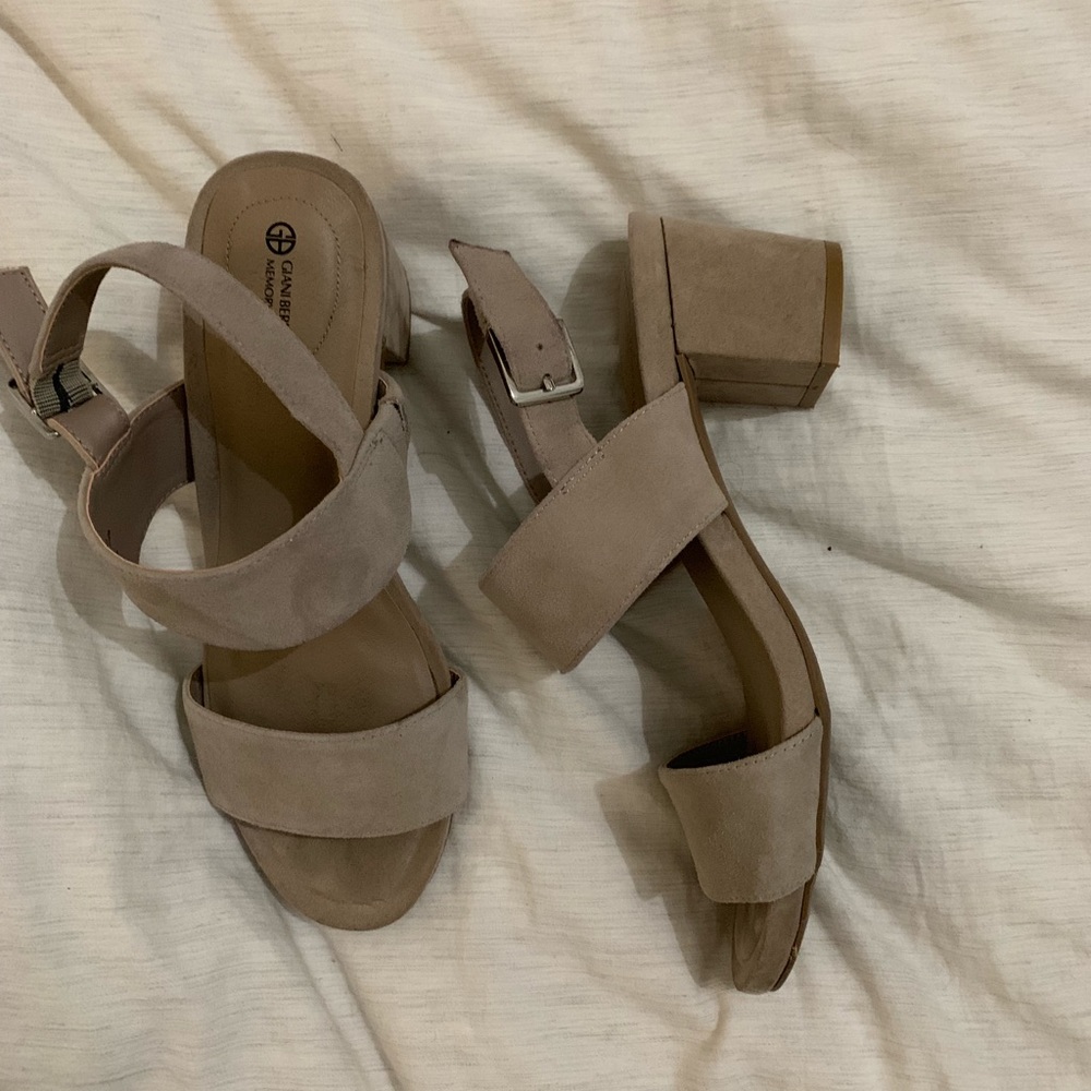Suede Giant Bernini Heels
